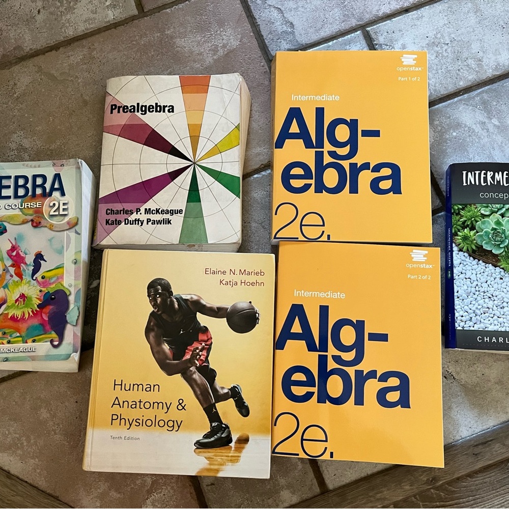 College books/ math books.